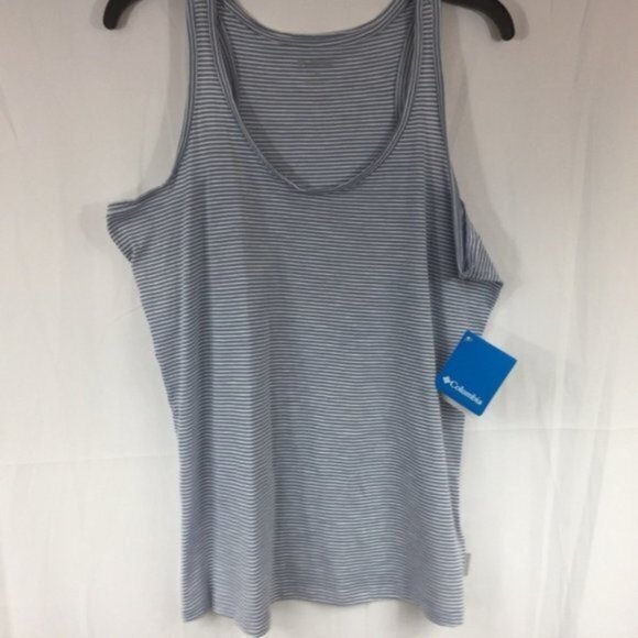 New columbia edgewater exs‎ tank Top striped - Picture 1 of 2